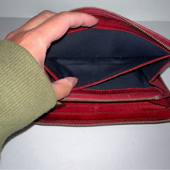 Celine Brown/Beige Canvas/Leather Macadam Envelope Long Clutch Vintage in EUC - Picture 13 of 17